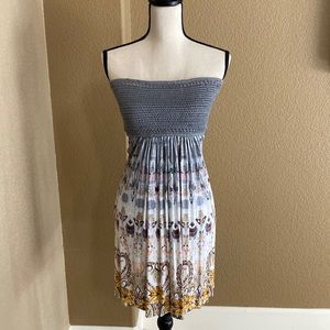 Sky Crochet Top Sun Dress